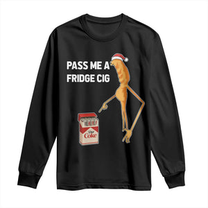 Marcus The Worm Christmas Meme Long Sleeve Shirt Pass Me A Fridge Cig TS14 Black Print Your Wear