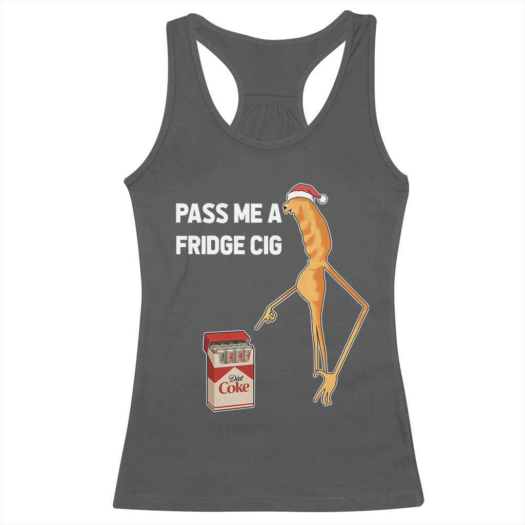 Marcus The Worm Christmas Meme Racerback Tank Top Pass Me A Fridge Cig TS14 Dark Heather Print Your Wear