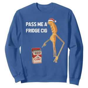 Marcus The Worm Christmas Meme Sweatshirt Pass Me A Fridge Cig TS14 Royal Blue Print Your Wear