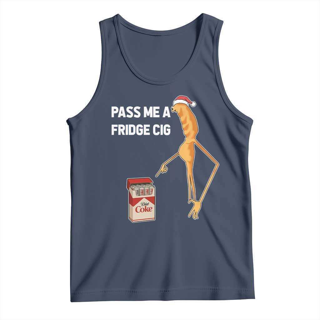 Marcus The Worm Christmas Meme Tank Top Pass Me A Fridge Cig TS14 Navy Print Your Wear