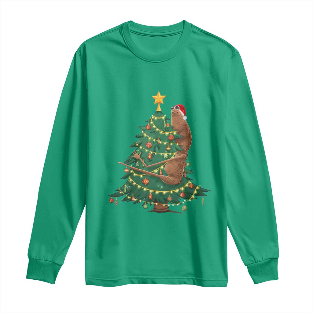 Marcus The Worm Meme Funny Christmas Long Sleeve Shirt TS14 Irish Green Print Your Wear