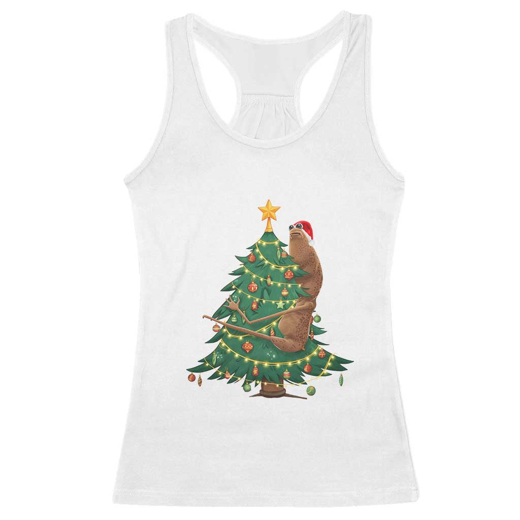 Marcus The Worm Meme Funny Christmas Racerback Tank Top TS14 White Print Your Wear