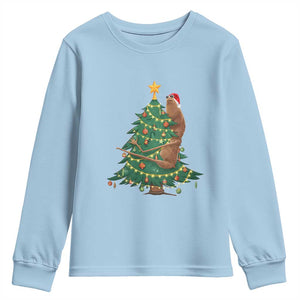 Marcus The Worm Meme Funny Christmas Youth Sweatshirt TS14 Light Blue Print Your Wear
