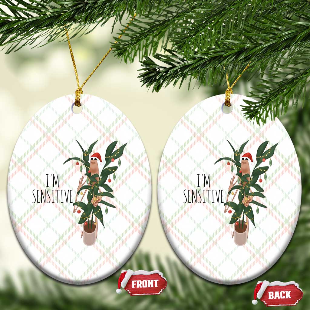 Marcus The Worm Christmas Meme Ceramic Ornament I Am Sensitive TS14 Print Your Wear
