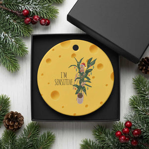 Marcus The Worm Christmas Meme Ceramic Ornament I Am Sensitive TS14 1pc Yellow Cheese Print Your Wear