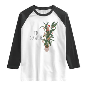 Marcus The Worm Christmas Meme Raglan Shirt I Am Sensitive TS14 White Black Print Your Wear