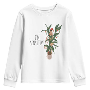 Marcus The Worm Christmas Meme Youth Sweatshirt I Am Sensitive TS14 White Print Your Wear