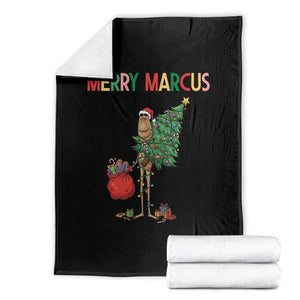 Marcus The Worm Christmas Meme Throw Blanket TS14 Black Print Your Wear