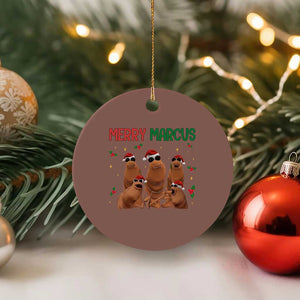 Marcus The Worm Christmas Meme Ceramic Ornament Funny Brain Rot Gen Z Xmas TS14 1pc Mocha Print Your Wear