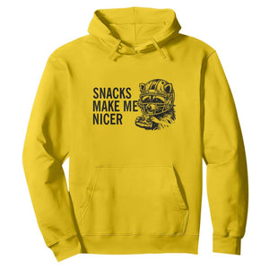 Funny Raccoon Eating Pizza Hoodie Snacks Make Me Nicer TS14 Daisy Print Your Wear