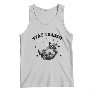 Funny Raccoon Meme Tank Top Stay Trashy TS14 Ash Print Your Wear