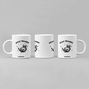 Funny Raccoon Meme Coffee Mug Stay Trashy TS14 Print Your Wear
