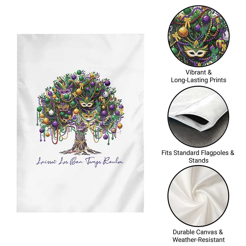 Mardi Gras Mask Tree Garden Flag Laissez Les Bon Temps Rouler TS14 Print Your Wear