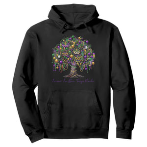 Mardi Gras Mask Tree Hoodie Laissez Les Bon Temps Rouler TS14 Black Print Your Wear