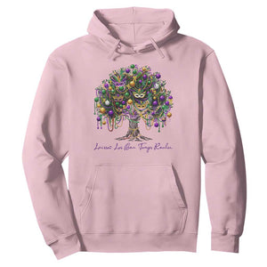 Mardi Gras Mask Tree Hoodie Laissez Les Bon Temps Rouler TS14 Light Pink Print Your Wear