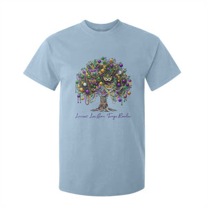 Mardi Gras Mask Tree T Shirt For Kid Laissez Les Bon Temps Rouler TS14 Light Blue Print Your Wear