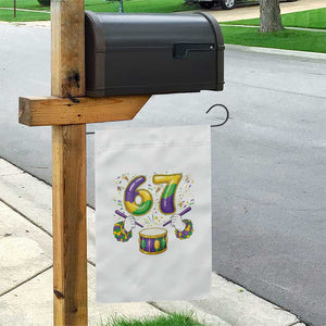 67 Mardi Gras Meme Garden Flag Funny Six Seven Carnival Trendy TS14 Print Your Wear