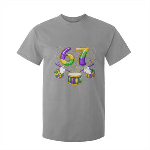 67 Mardi Gras Meme T Shirt For Kid Funny Six Seven Carnival Trendy TS14 Sport Gray Print Your Wear