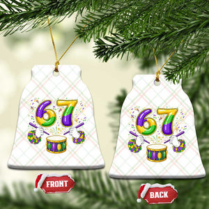 67 Mardi Gras Meme Ceramic Ornament Funny Six Seven Carnival Trendy TS14 Print Your Wear