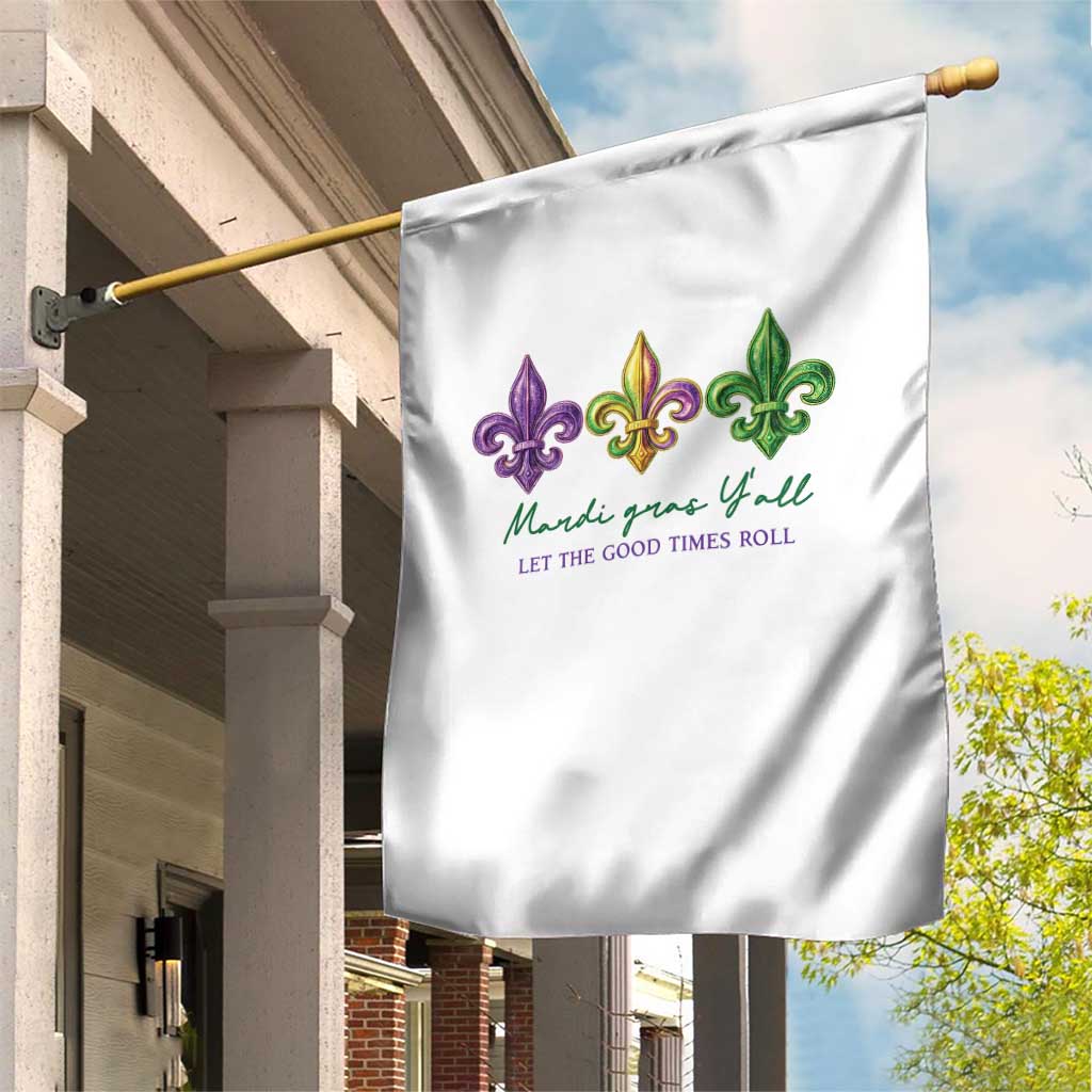 Mardi Gras Garden Flag Let The Good Time Roll TS14 Print Your Wear
