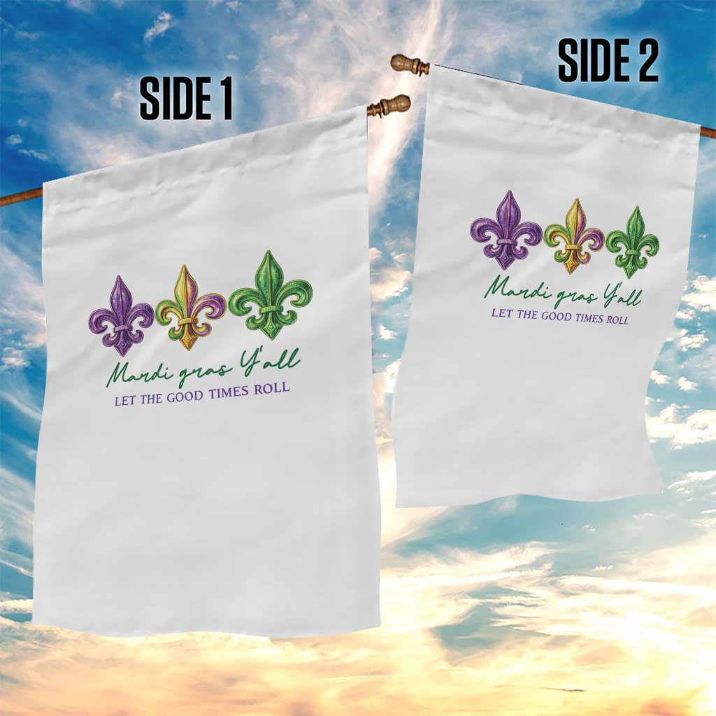 Mardi Gras Garden Flag Let The Good Time Roll TS14 Print Your Wear