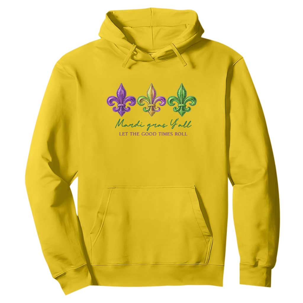 Mardi Gras Hoodie Let The Good Time Roll TS14 Daisy Print Your Wear