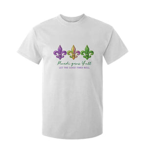 Mardi Gras T Shirt For Kid Let The Good Time Roll TS14 White Print Your Wear