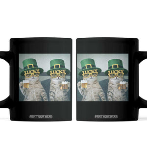 Funny St Patricks Day Cats Drinking Beer Meme Coffee Mug TS14 Black Print Your Wear