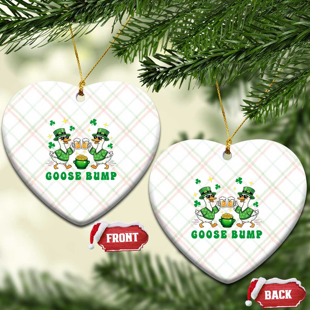 Funny St Patricks Day Goose Drinking Beer Ceramic Ornament Goose Bump TS14 Print Your Wear