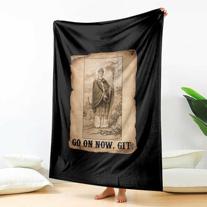 Funny Saint Patrick Irish Catholic St Patrick's Day Throw Blanket Go On Now Git TS14 Print Your Wear