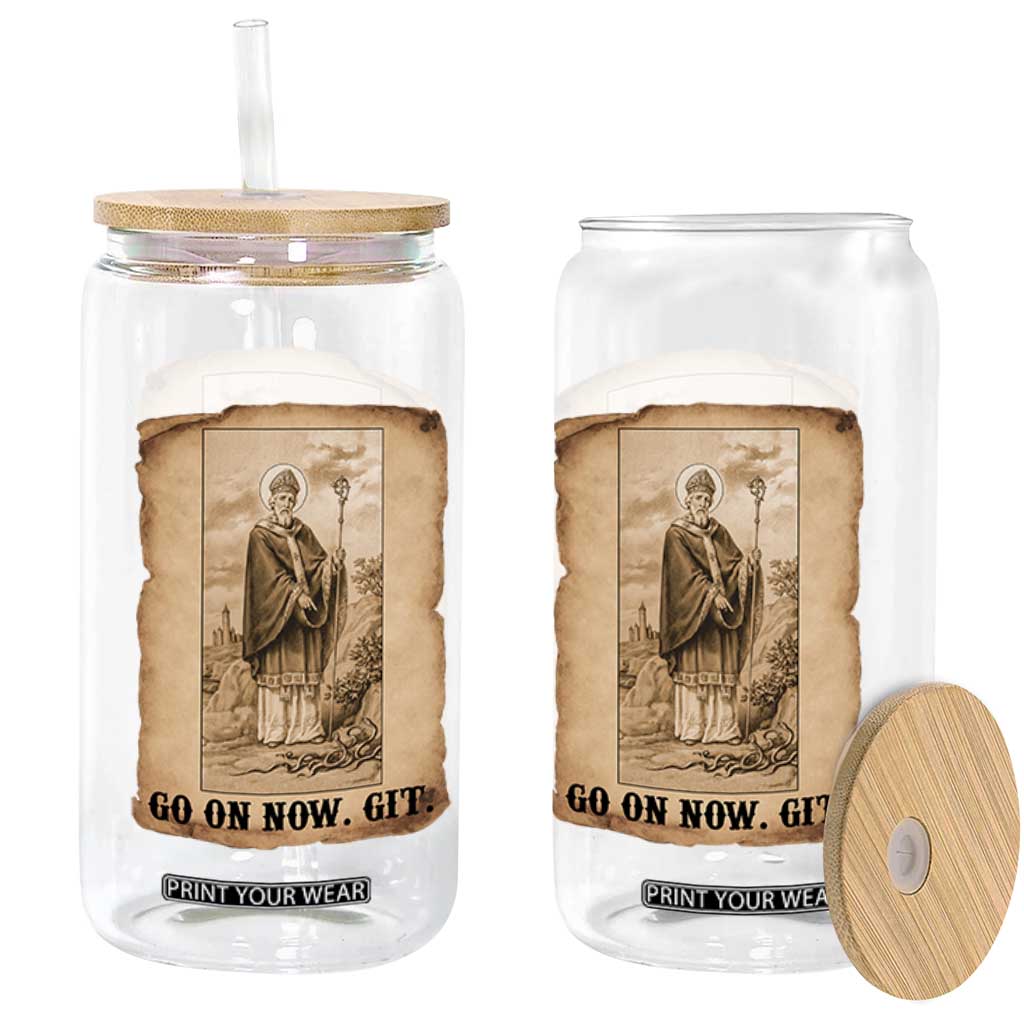 Funny Saint Patrick Irish Catholic St Patrick's Day Glass Can Go On Now Git TS14 Print Your Wear
