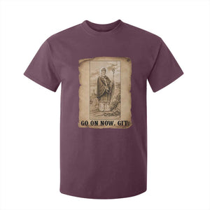 Funny Saint Patrick Irish Catholic St Patrick's Day T Shirt For Kid Go On Now Git TS14 Maroon Print Your Wear