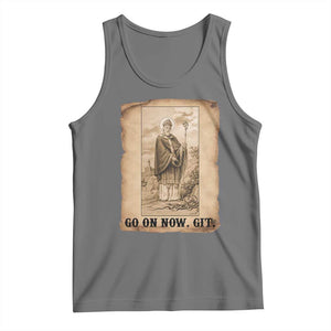 Funny Saint Patrick Irish Catholic St Patrick's Day Tank Top Go On Now Git TS14 Black Heather Print Your Wear