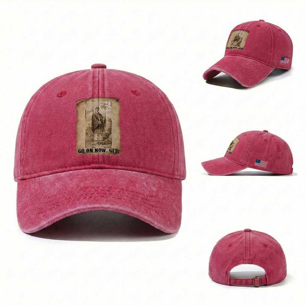 Funny Saint Patrick Irish Catholic St Patrick's Day Washed Cotton Baseball Cap Go On Now Git TS14 Washed Cap Universal Fit Red Print Your Wear