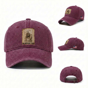 Funny Saint Patrick Irish Catholic St Patrick's Day Washed Cotton Baseball Cap Go On Now Git TS14 Washed Cap Universal Fit Burgundy Print Your Wear