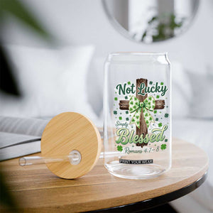 Shamrock Cross Irish St Patrick's Day Glass Can Not Lucky Simply Blessed TS14 Print Your Wear