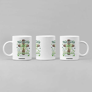 Shamrock Cross Irish St Patrick's Day Coffee Mug Not Lucky Simply Blessed TS14 Print Your Wear