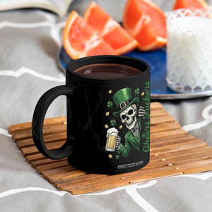 Cheers Fuckers St Patricks Day Coffee Mug Funny Skeleton Drinking Beer TS14 Print Your Wear