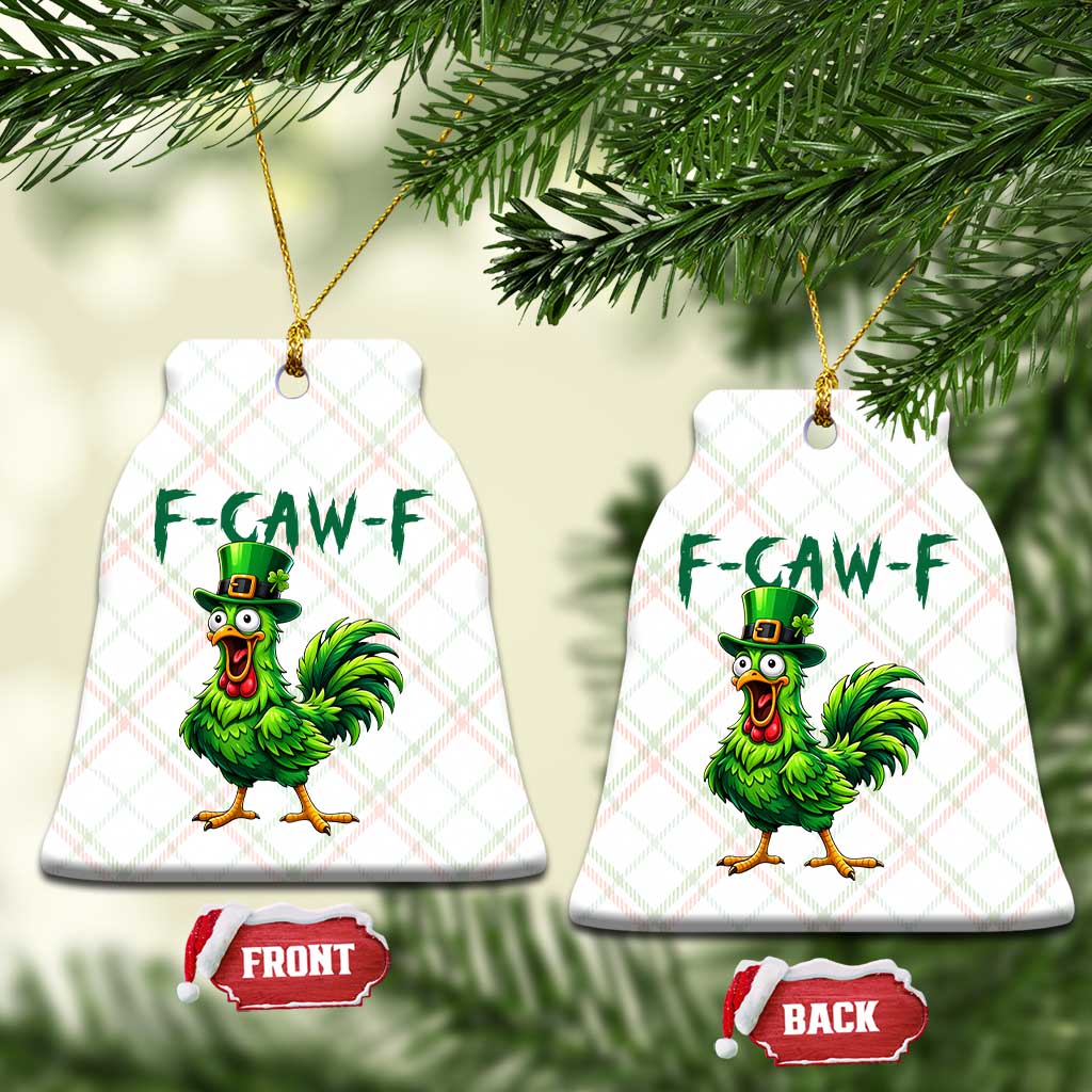 Funny St Patricks Day Lucky Chicken Ceramic Ornament F Caw F TS14 Print Your Wear