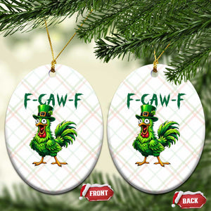 Funny St Patricks Day Lucky Chicken Ceramic Ornament F Caw F TS14 Print Your Wear
