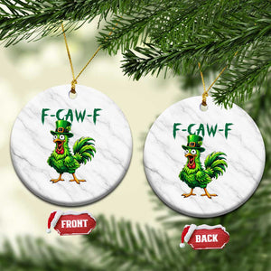 Funny St Patricks Day Lucky Chicken Ceramic Ornament F Caw F TS14 1pc White Marble Print Your Wear