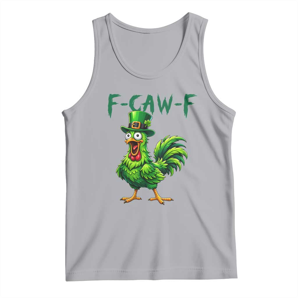 Funny St Patricks Day Lucky Chicken Tank Top F Caw F TS14 Athletic Heather Print Your Wear