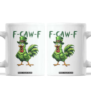Funny St Patricks Day Lucky Chicken Coffee Mug F Caw F TS14 White Print Your Wear