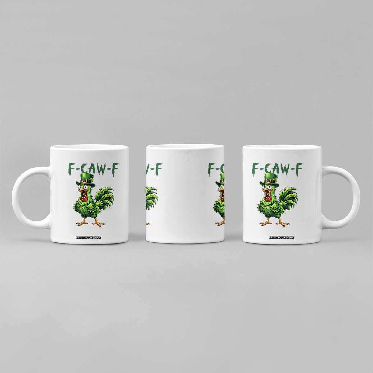 Funny St Patricks Day Lucky Chicken Coffee Mug F Caw F TS14 Print Your Wear