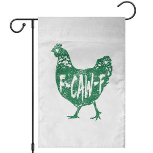 F Caw F Lucky Chicken Garden Flag Funny St Patricks Day TS14 White Print Your Wear