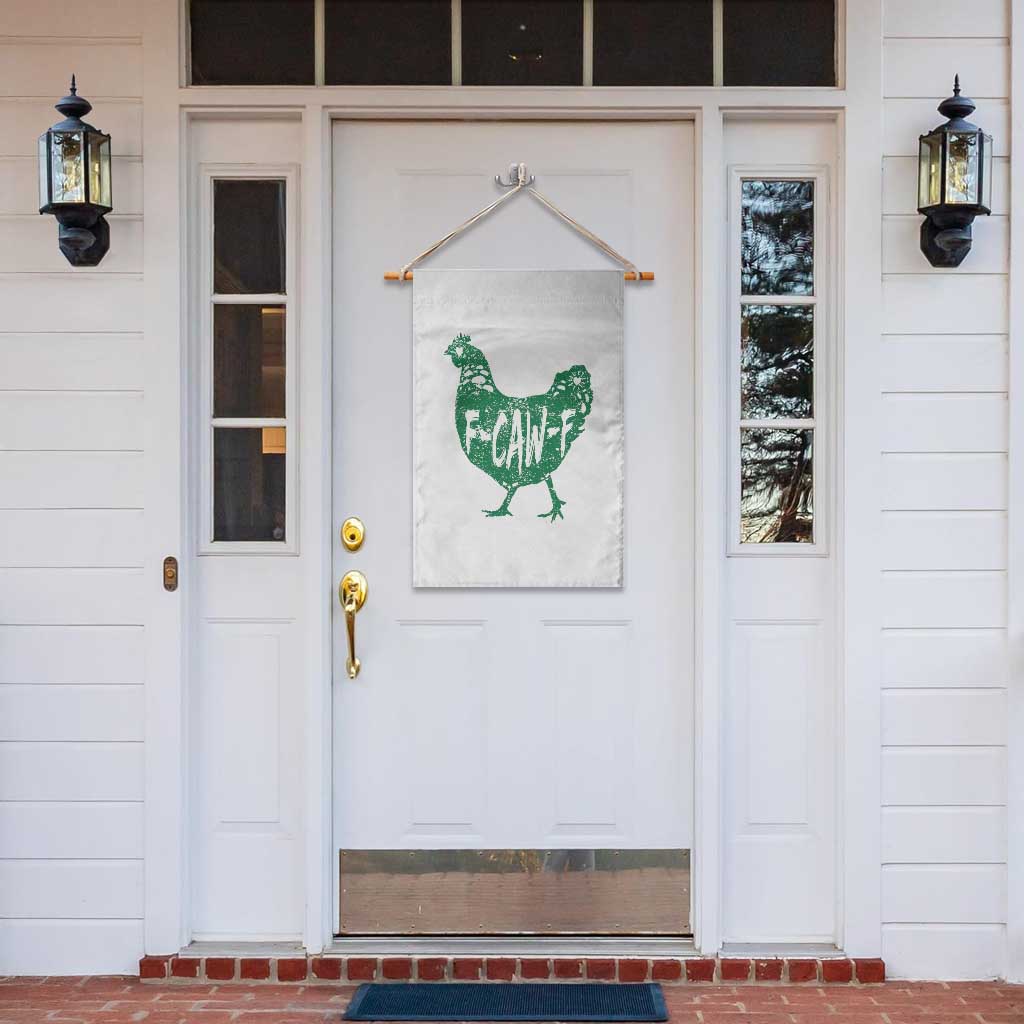 F Caw F Lucky Chicken Garden Flag Funny St Patricks Day TS14 Print Your Wear