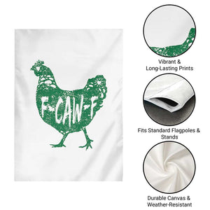 F Caw F Lucky Chicken Garden Flag Funny St Patricks Day TS14 Print Your Wear