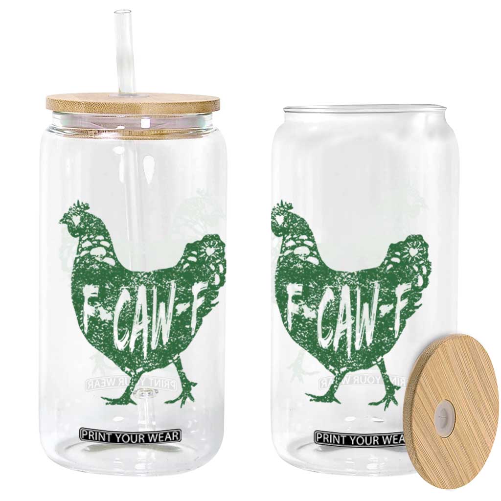 F Caw F Lucky Chicken Glass Can Funny St Patricks Day TS14 Print Your Wear