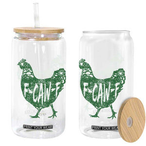 F Caw F Lucky Chicken Glass Can Funny St Patricks Day TS14 Print Your Wear