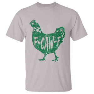 F Caw F Lucky Chicken T Shirt Funny St Patricks Day TS14 Ice Gray Print Your Wear